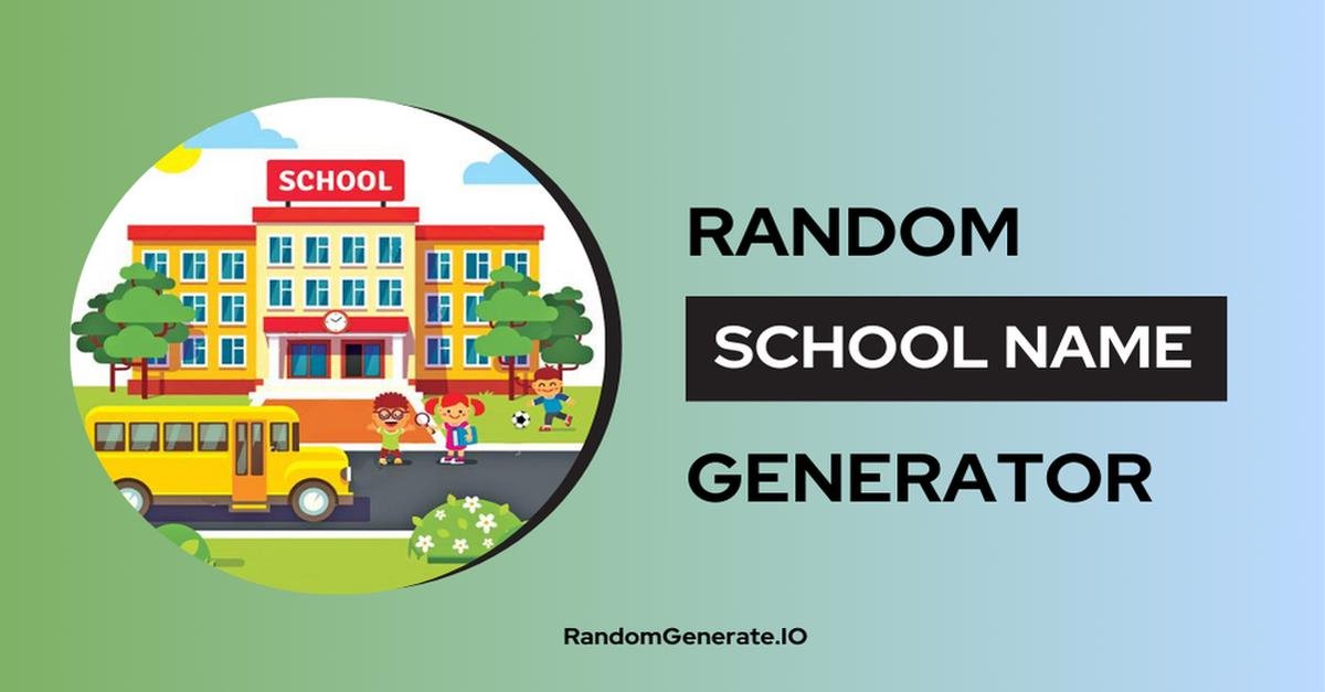 Random School Name Generator Offers Creative Names for Your Fictional World